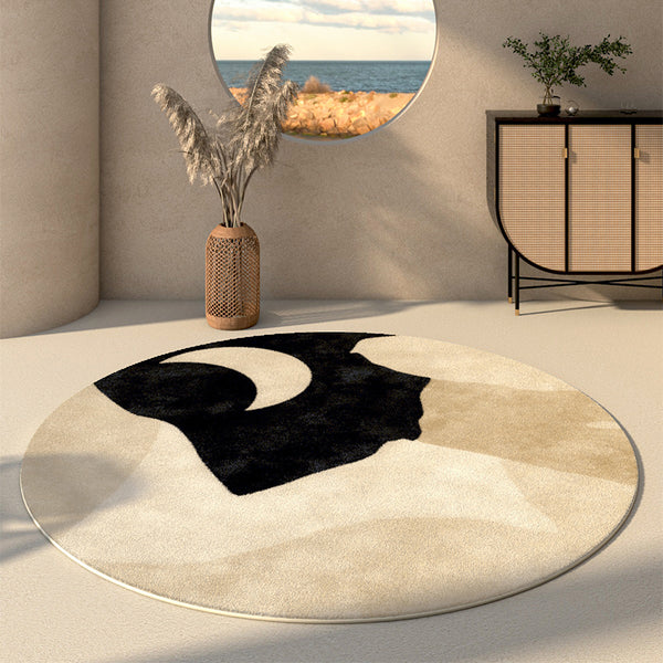 Tapis Beige Et Noir