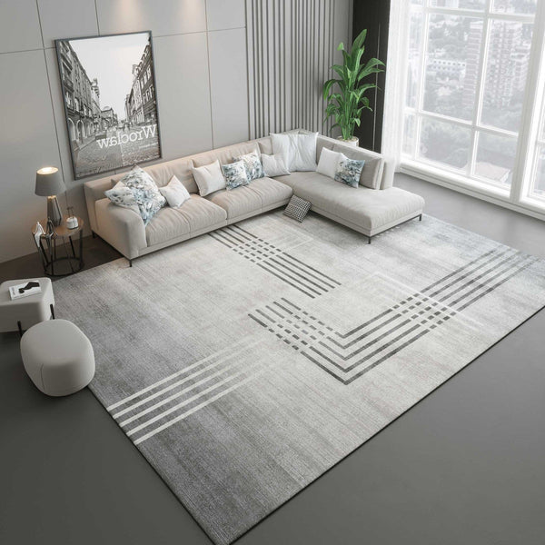 SAJDA TAPIS Tapis | Blanc Gris Noir