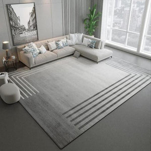 SAJDA TAPIS Tapis | Blanc Ligne Grises