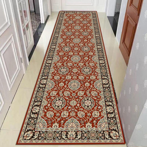 SAJDA TAPIS Tapis de Couloir | Rouge