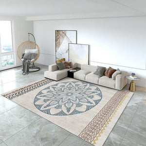 SAJDA TAPIS Tapis Salon | Beige et Bleu