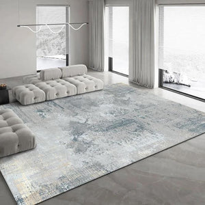 SAJDA TAPIS Tapis Salon | Gris et Bleu